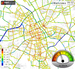 Trasa S8 na planie Warszawy